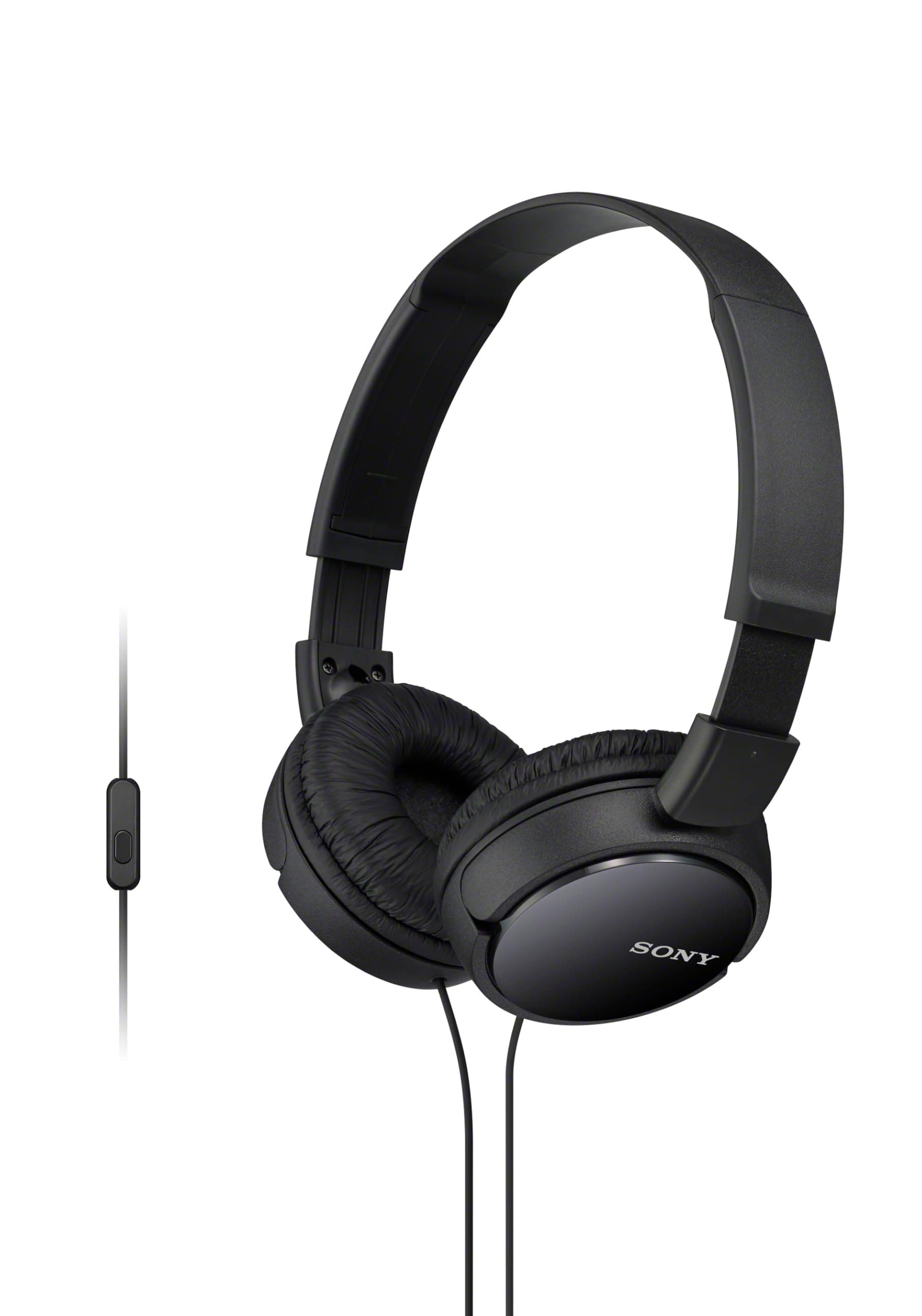 SONY MDRZX110AB Headphones W/Mic & Remote Black