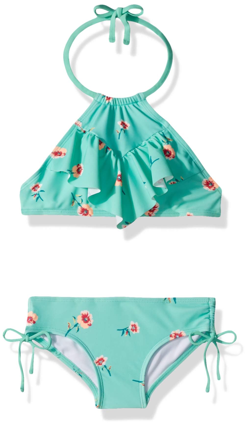 Kanu Surf Girls Morgan Ruffle Halter Bikini 2-Piece Swimsuit