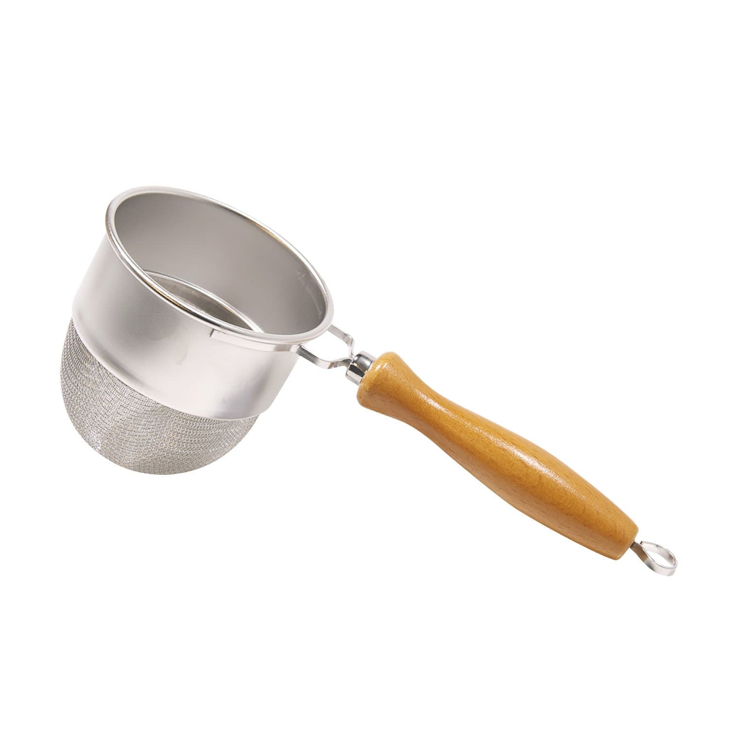 Stainless Tea Strainer w/Wooden Handle
