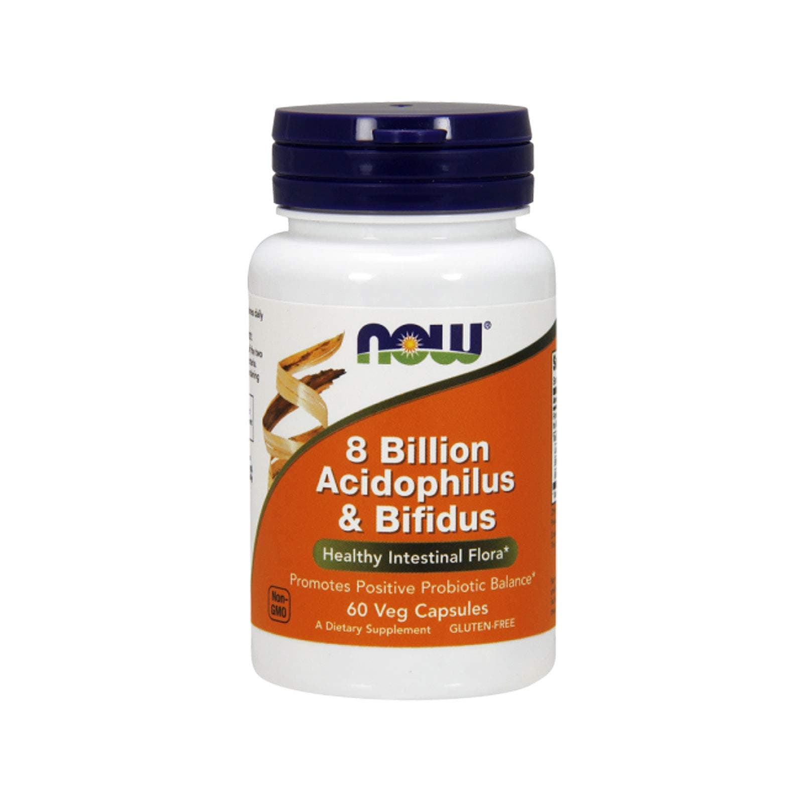 NOWFoods 8 Billion Acidophilus & Bifidus Capsules, 60-Count