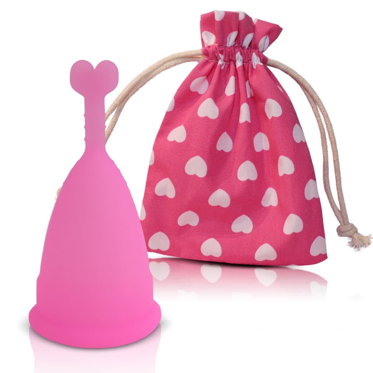 Menstrual Cup CozyCup - Made of Medical Grade Silicone (Small, Pink)