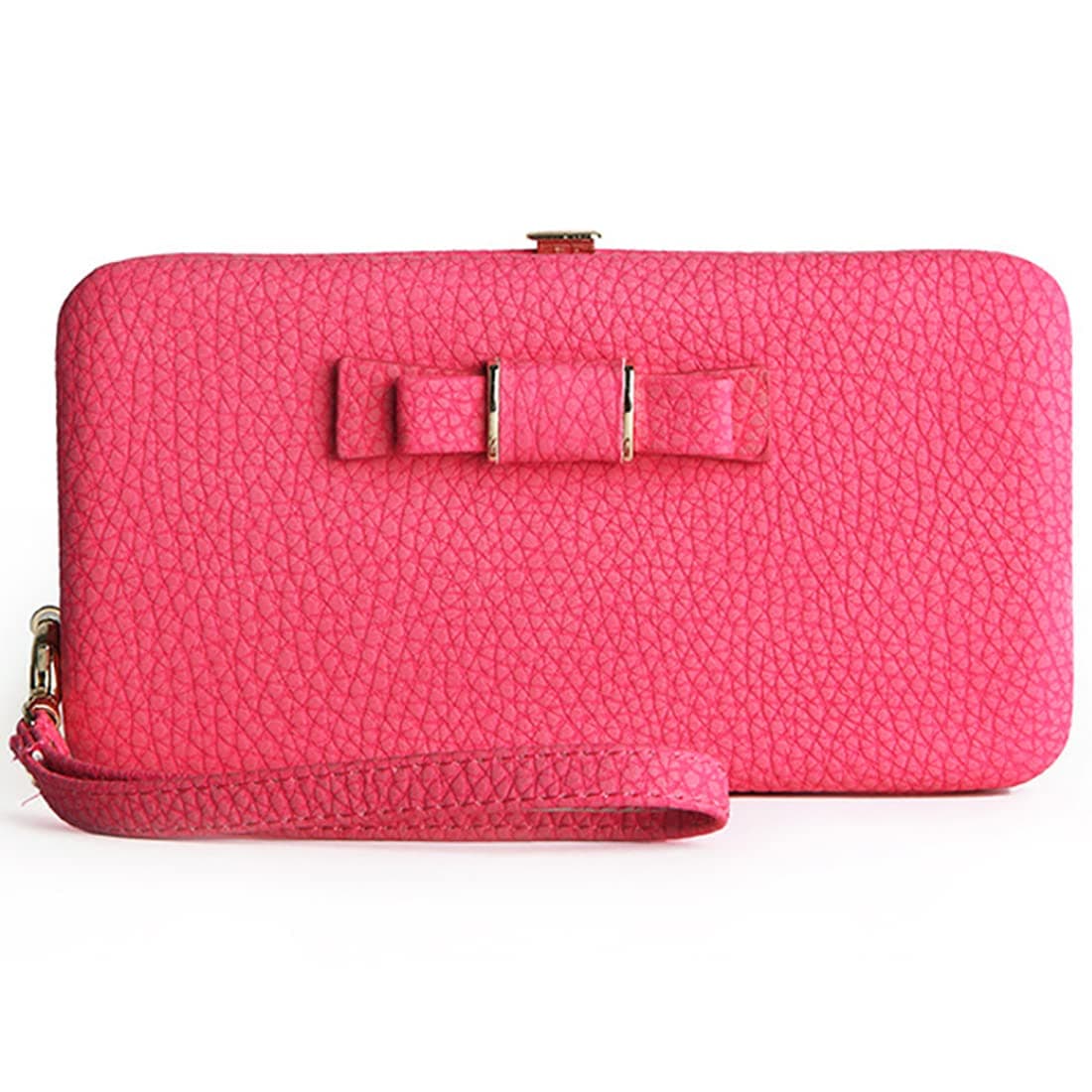 Women Bowknot Wallet Long Purse Phone Card Holder Clutch Large Capacity Pocket