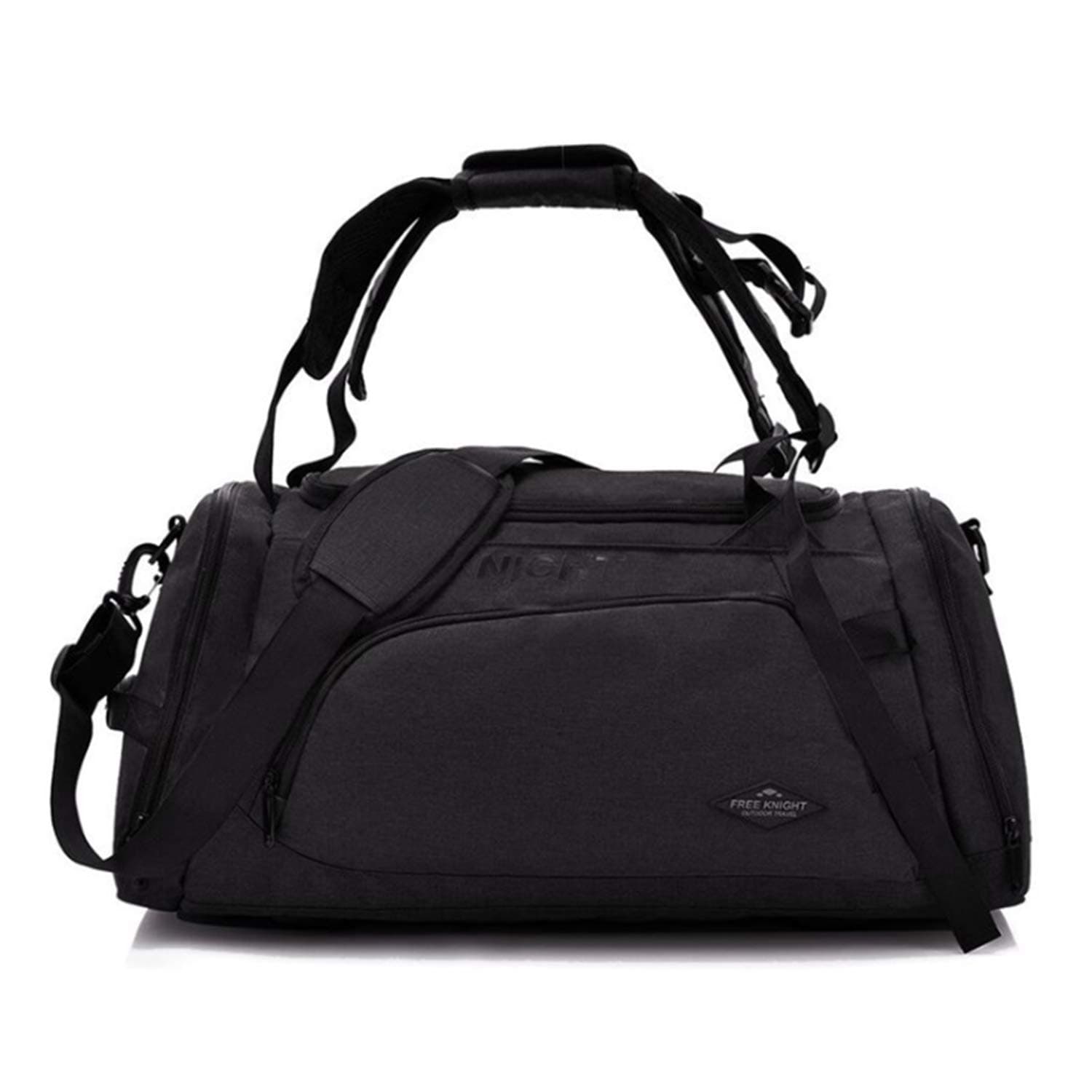 OCCIENTEC 35L Gym Sports Bag with Shoes Compartment Water Carry on Travel Duffel Bag and Light Weight Backpack for Men and Women-3 in 1 Bag