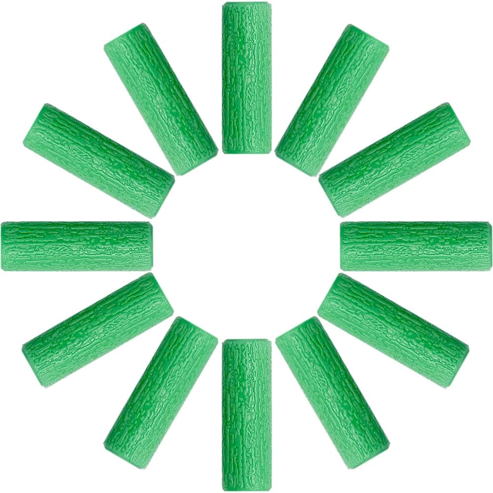 Aligner Chewies 12-Pack Medical Grade Silicone Chew Aligner Trays Seaters Teeth Aligner Chewies for invisalign Aligners Mouth Guard Aligner (Green)