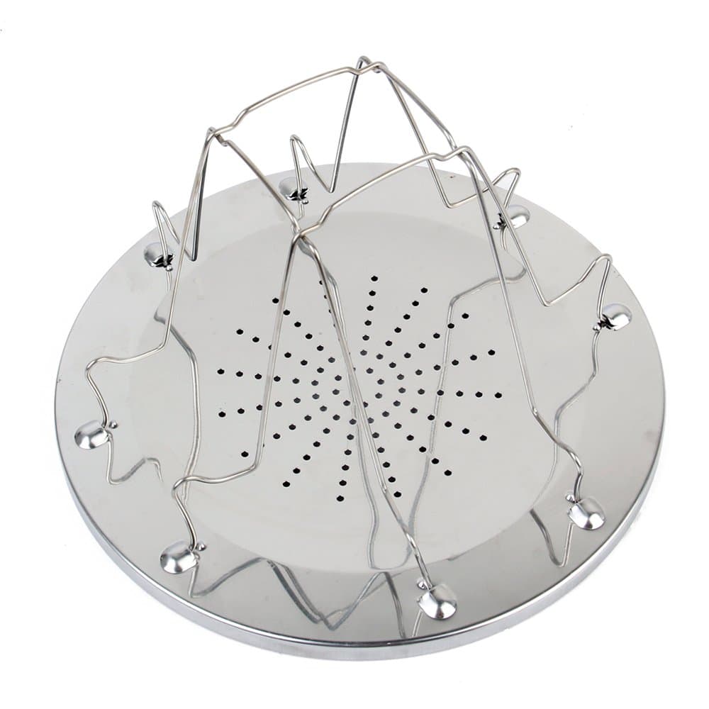 EZYoutdoor Camping Toaster for Gas Stove – 4-Slice Stainless Steel Stovetop Bread Toast Rack for Outdoor Cooking, Hiking, BBQ, and Picnics – Compact and Portable Camp Stove Toaster