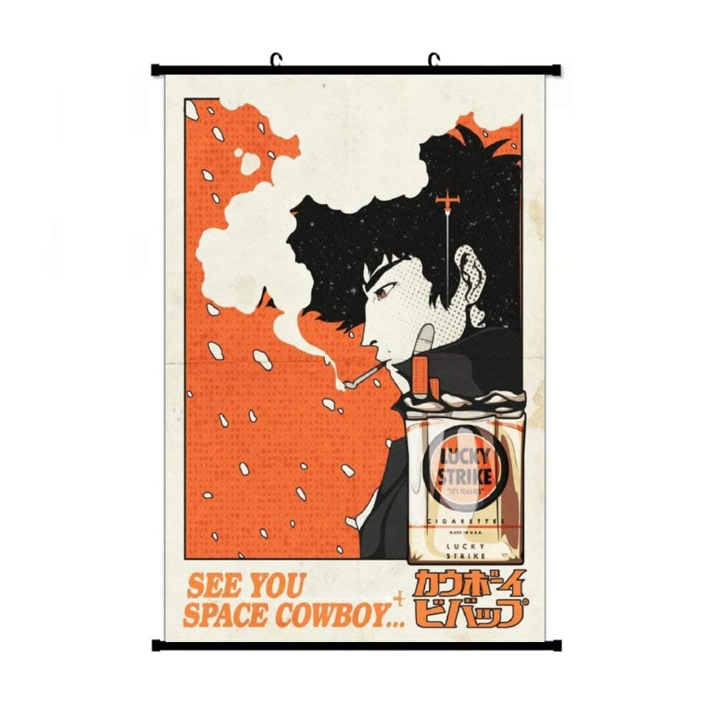 Fubuki A Wide Variety of Anime Cowboy Bebop See You Space Spike Spiegel Wall Scroll Hanging Decor (16x24 in, 24x36 in)