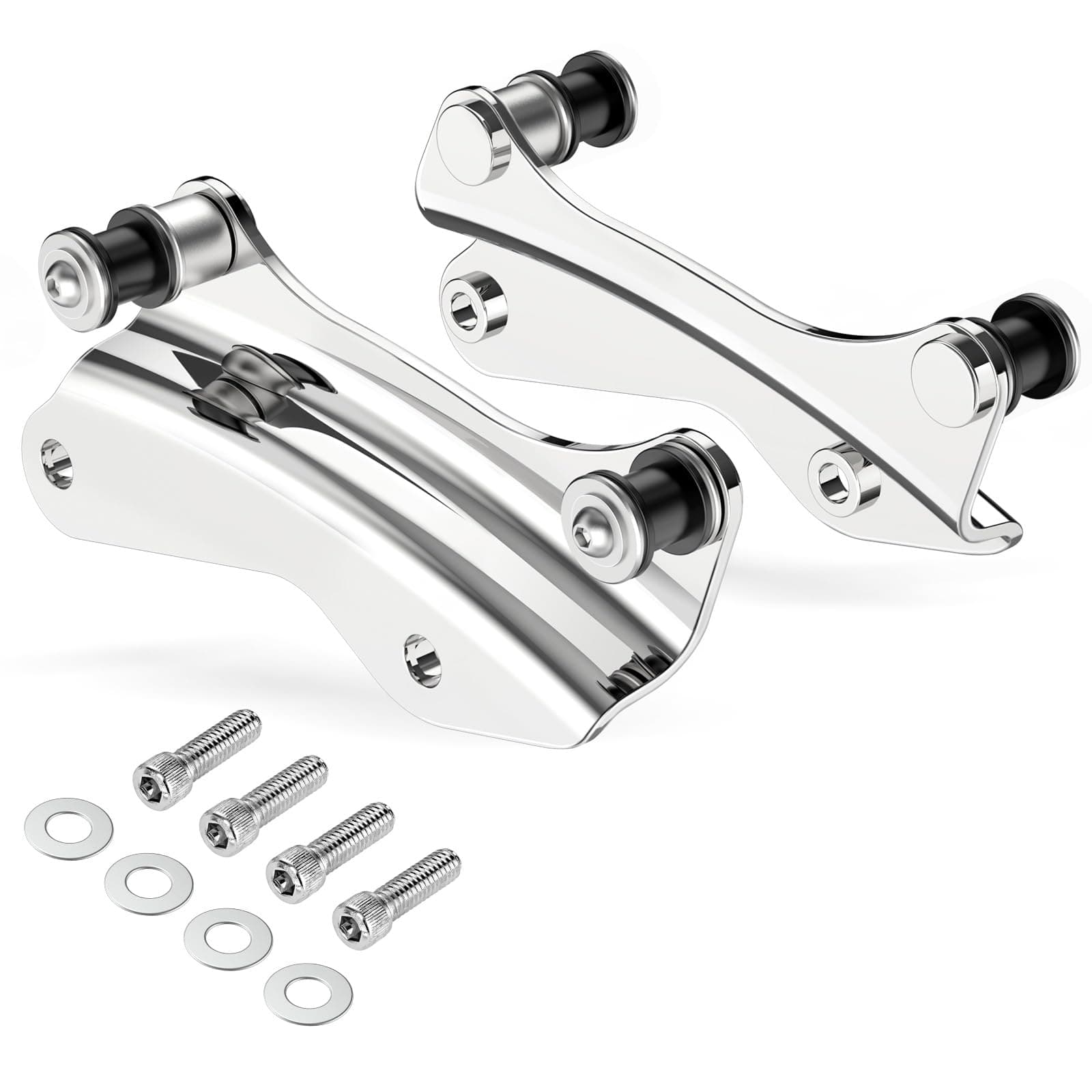 Amazicha Chrome 4 Point Docking Hardware Kit Compatible for Harley Touring Street Glide, Electra Glide, Road King, Road Glide 2014-2023