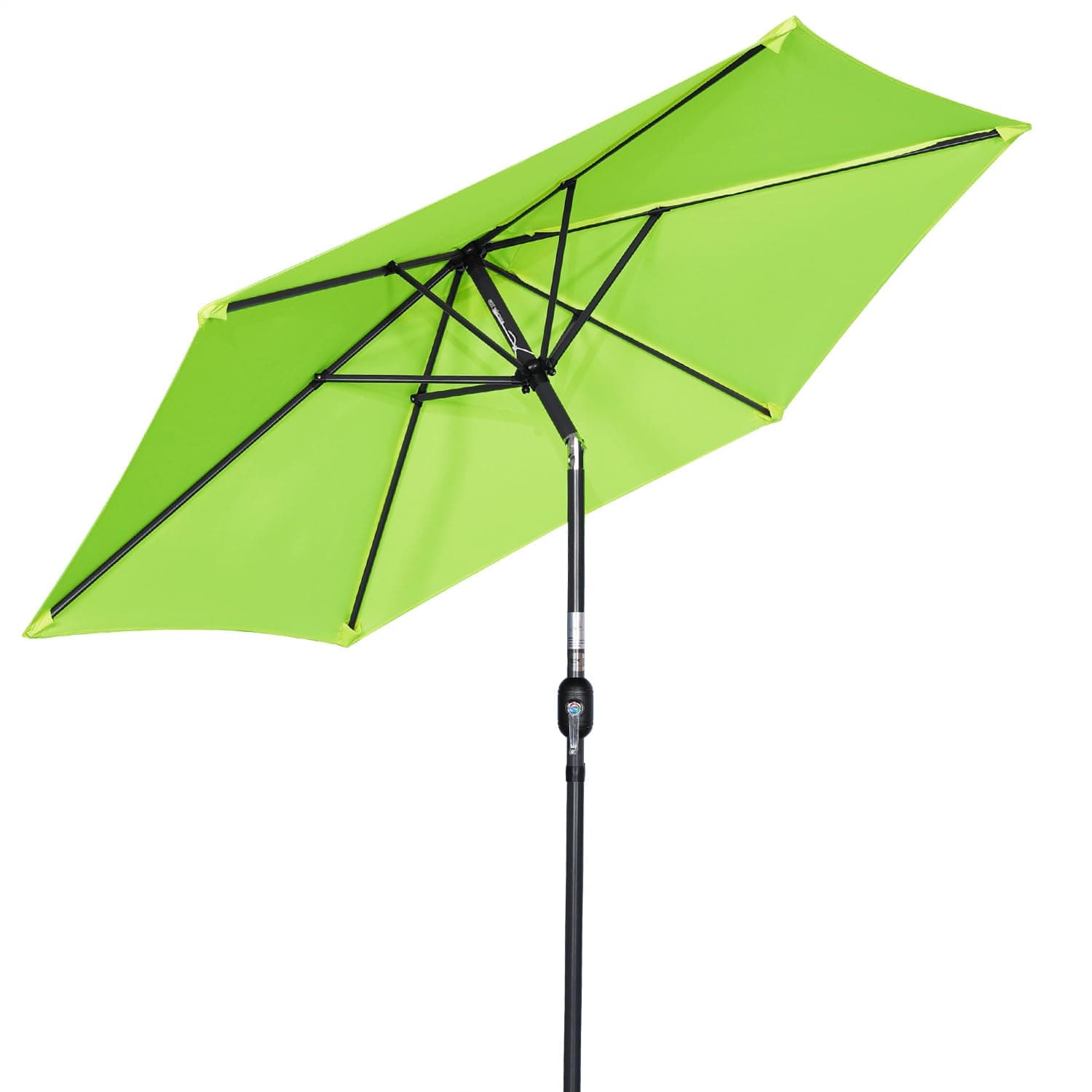 Angel Living Garden Parasol Umbrella 300cm Aluminum Parasol Sun Shade for Garden Patio Furniture (Lemon green)