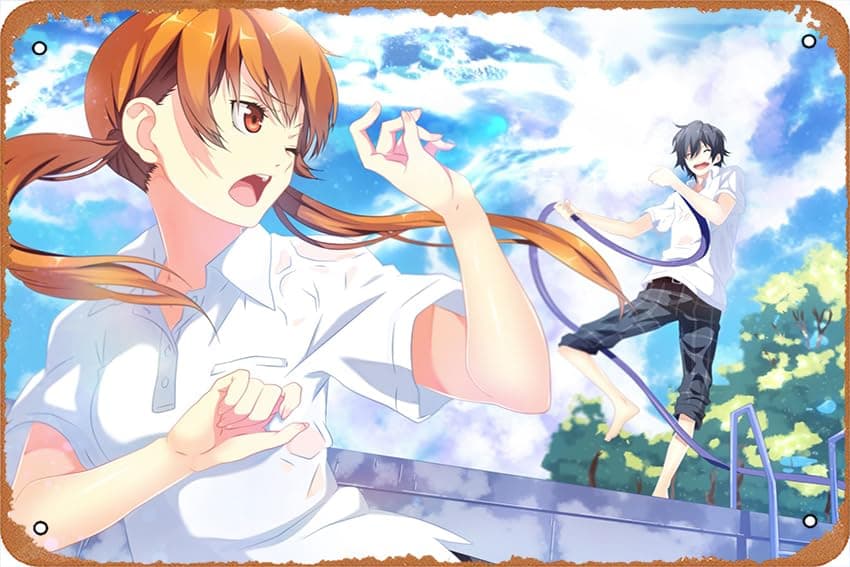 Shizuku Mizutani, Haru Yoshida, My Little Monster Anime Poster Home Wall Art Decoration Retro Metal Tin Sign 8x12 inch