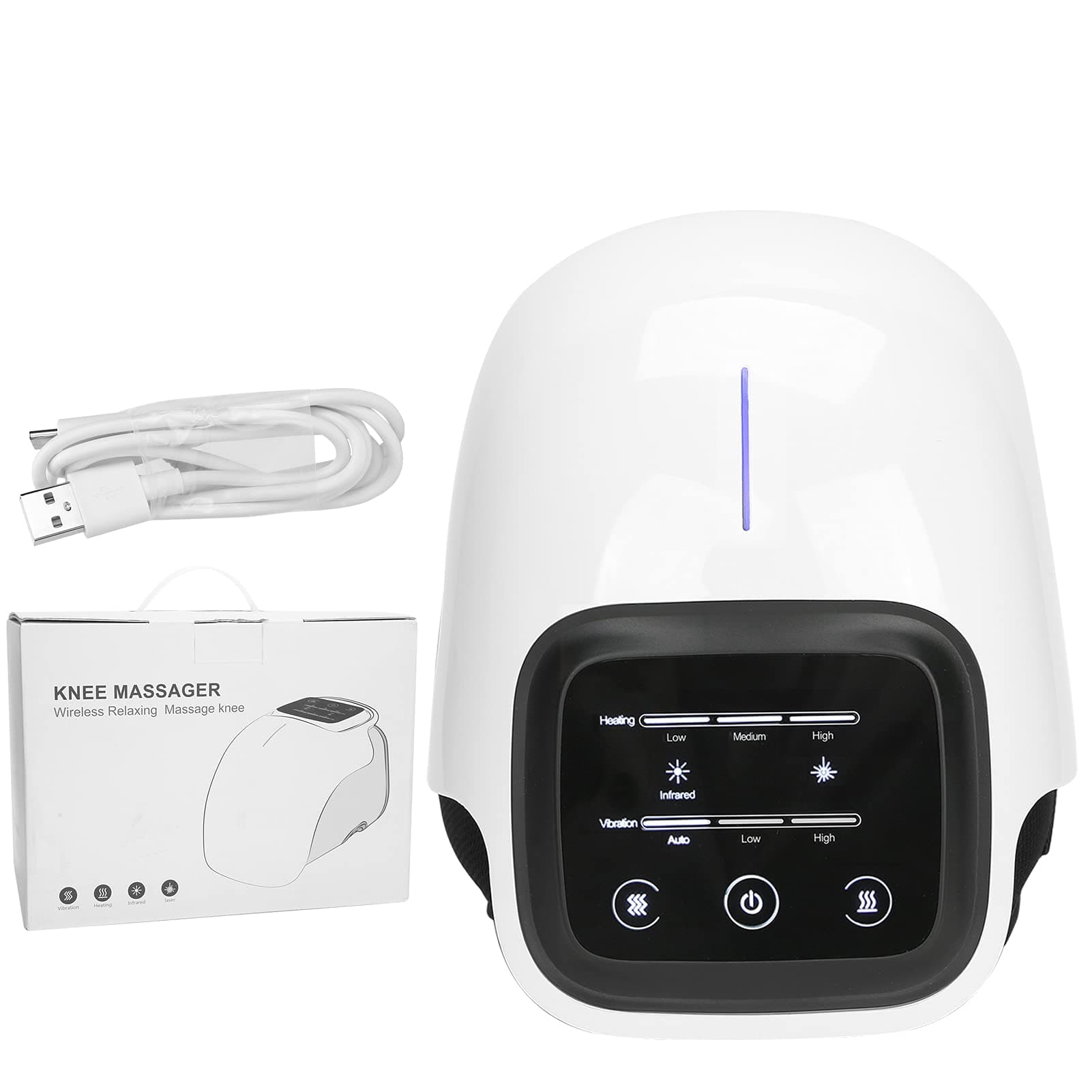 Yencoly Knee Therapy Massager, Purify the Impurities in Body Fluids and Blood Knee Massager Vibration Knee Massager for Electric Knee Massager Pain for Knee