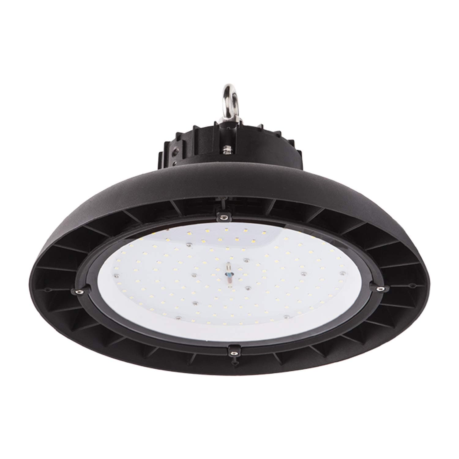 LEBRIGHT 150W LED High bay Lights UFO Commercial Lighting,19500LM,Daylight White 6000K,AC 100-240V 120 Beam Angle,IP65 Waterproof,SMD 2835 LED Industrial Chandelier Workshop Lighting [Energy Class A++] [Energy Class A++]