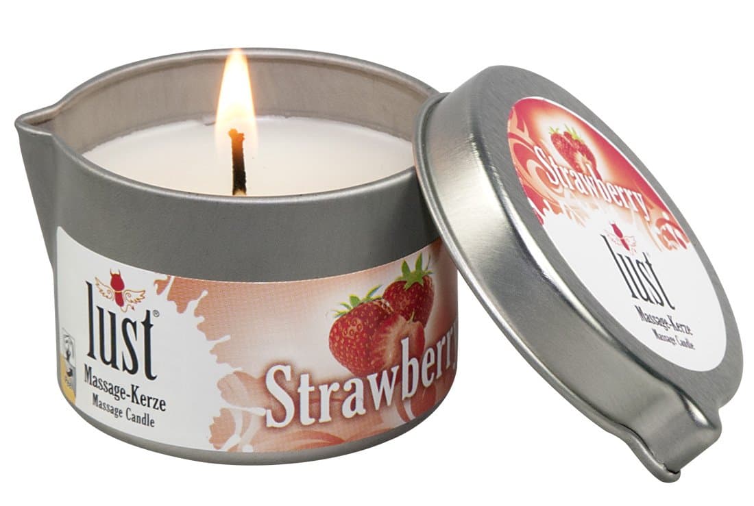 LUST Massage Candle Strawberry, 50 ml,White,06102320000