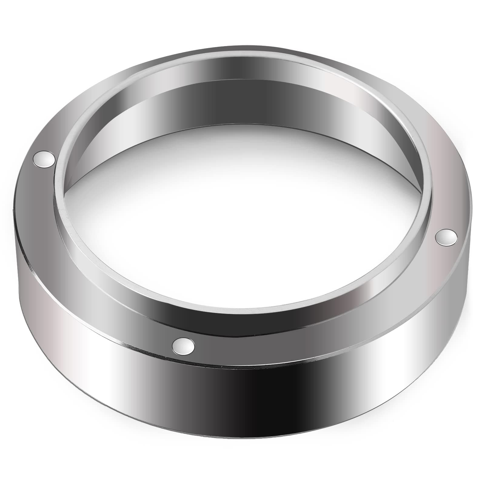 51/53/58 mm Espresso Dosing Funnel, Aluminum Coffee Dosing Ring Espresso Powder Ring Replacement with Magnetic for Home/Cafe (51MM)