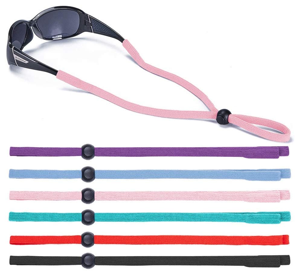 SHINKODA 6-Pack Glasses Strap - Universal Eyeglass Lanyard - Eyewear Retainer Cord for Reading, Safety, Sports & Sunglasses