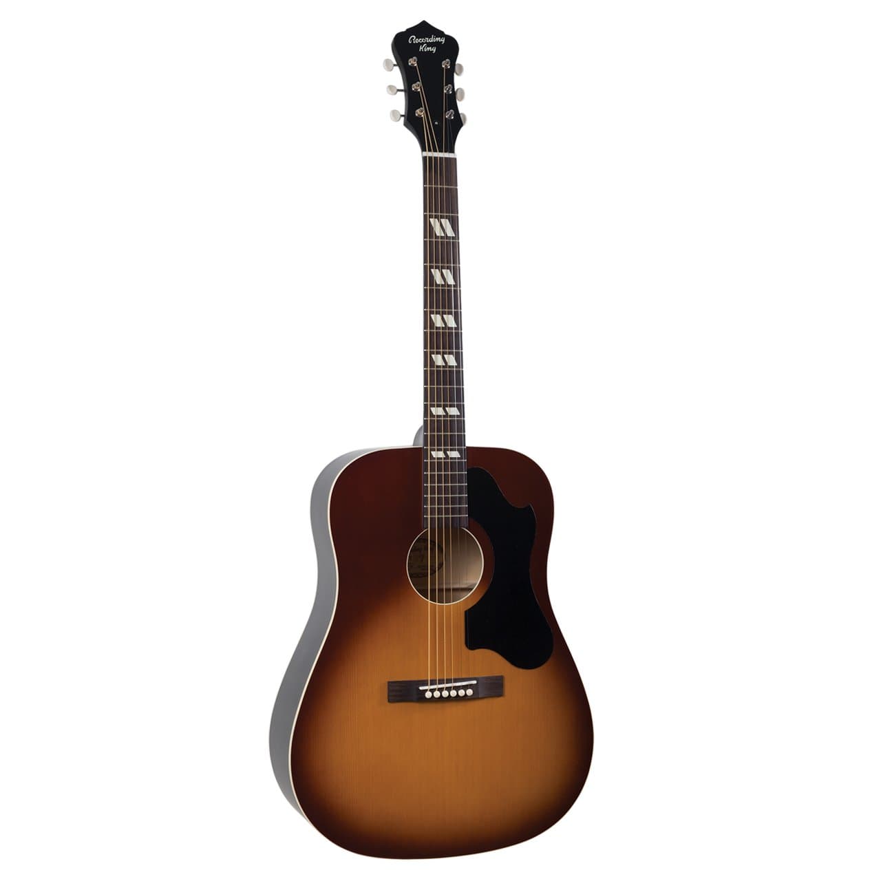 Recording KingRDS-7-TS Acoustic Dreadnought Guitar, Tobacco Sunburst