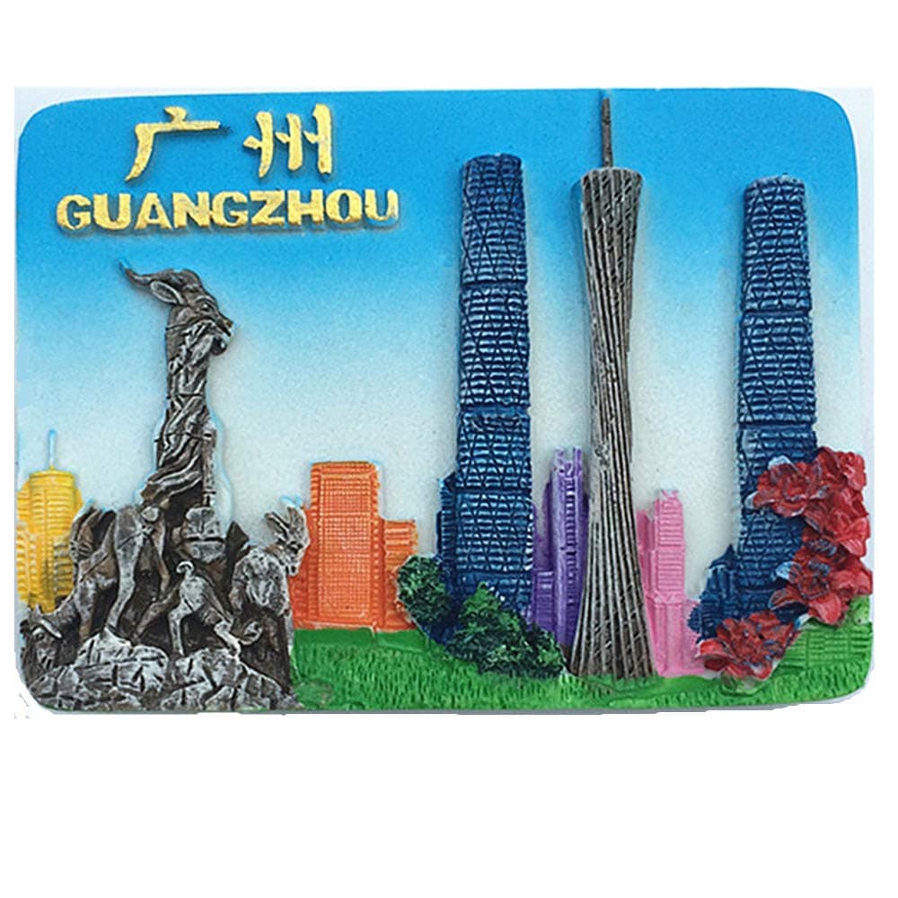3D Guangzhou China Fridge Magnet Travel Sticker,Home & Kitchen Decoration,Guangzhou China Souvenir Refrigerator Magnet