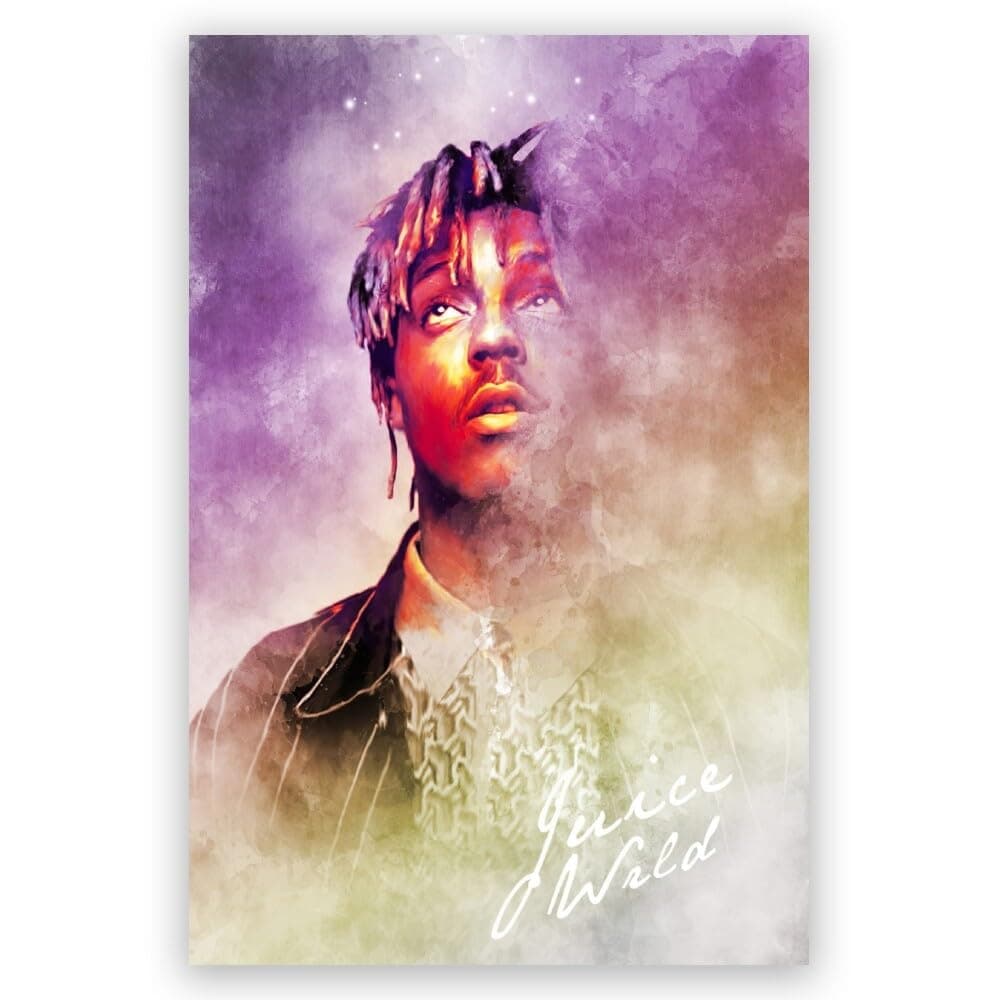 InfuzeArts j Pop uice Wrld Rapper Singer Album Cover ana Poster Music Posters For Room Aesthetic Canvas Wall Art Living Room Bedroom wall decor 16x24inch Unframed, style-4