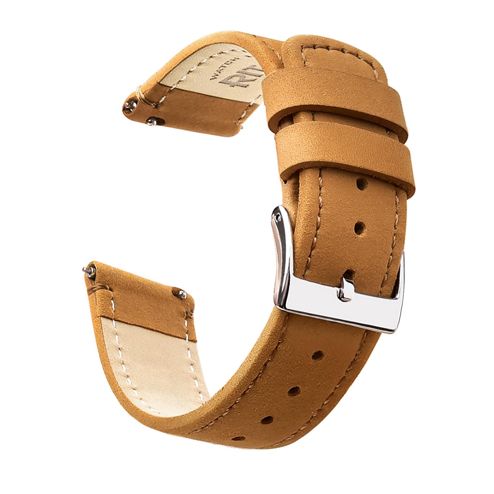 RitcheQuick Release Leather Watch Band Leather Watch Strap 18mm 19mm 20mm 21mm 22mm 23mm or 24mm for Men and Women, Valentine's day gifts for him or her