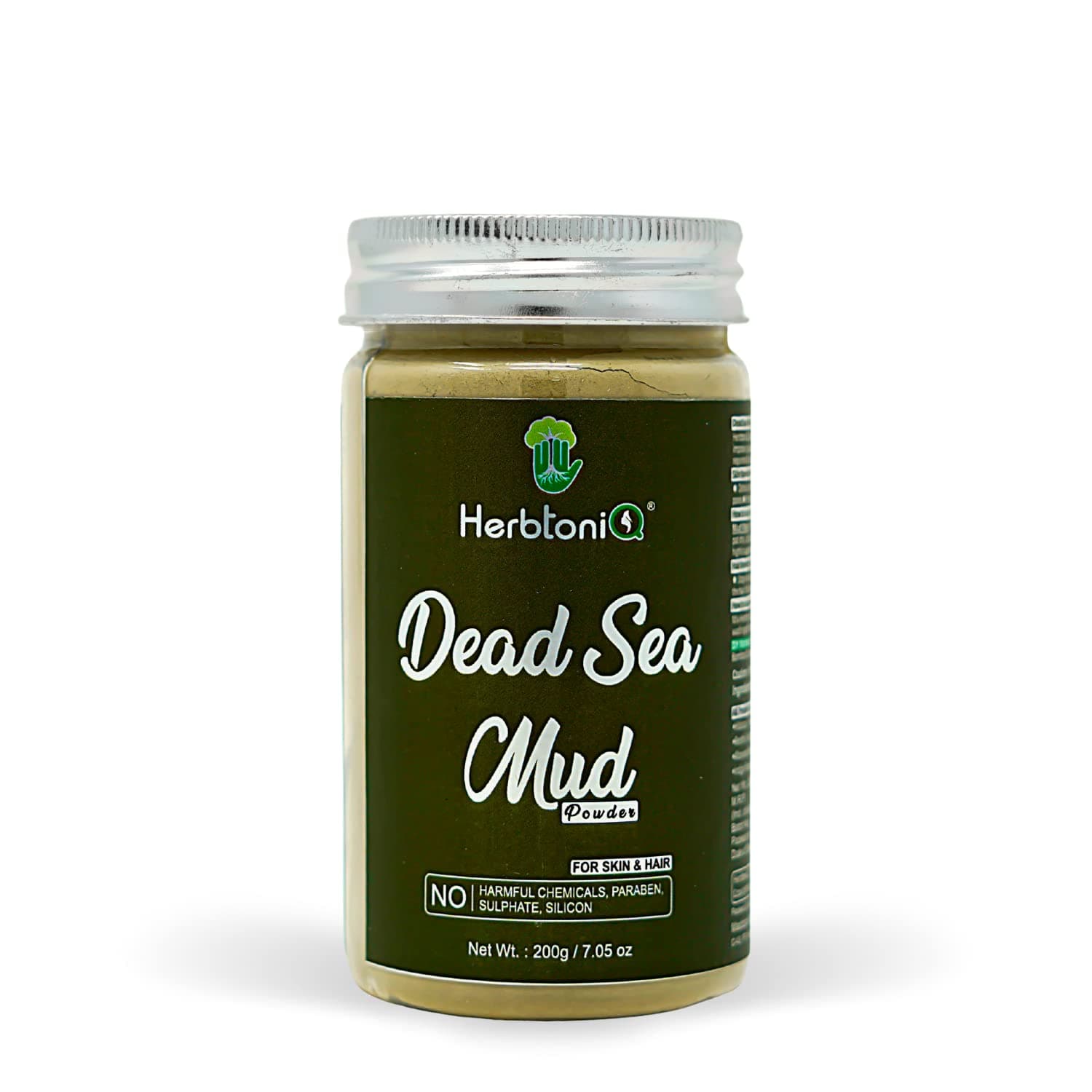 Organic Dead Sea Mud for Face Mask and Hair Mask - Natural Dead Sea Mud Powder pack, for Skin Detox and Rejuvenation - for Face Packs, Scrubs, Body Cleanser, Hair Care - for Men and Women 200g