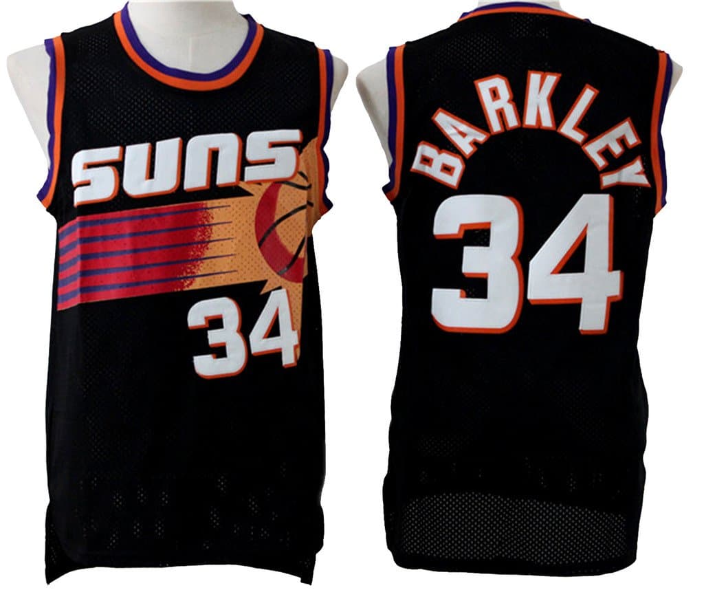 Charles Barkley Throwback Mens Black Jersey L
