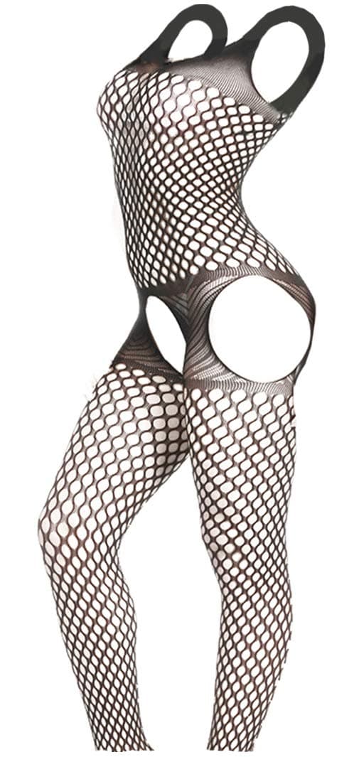 Women's Cosplay Fishnet Bodystocking Fishnet Bodysuit (Black 3#)