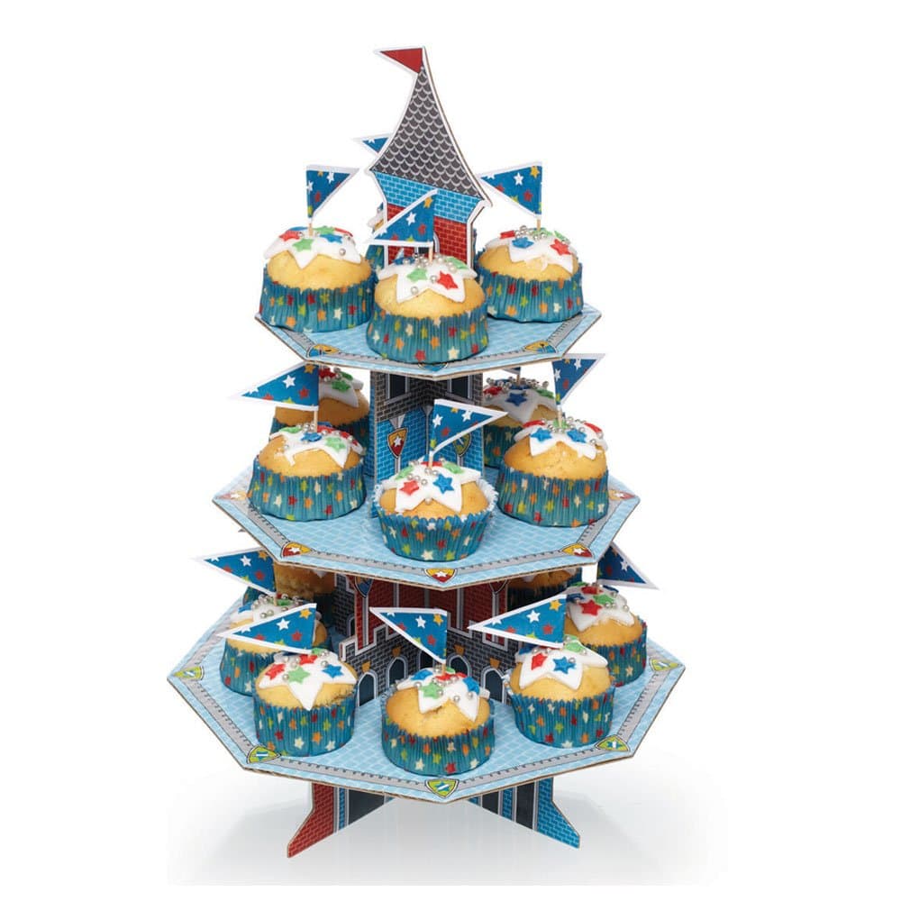 KitchenCraft Miniamo Sir Bakealot 3-Tier Medieval Castle Cupcake Kit