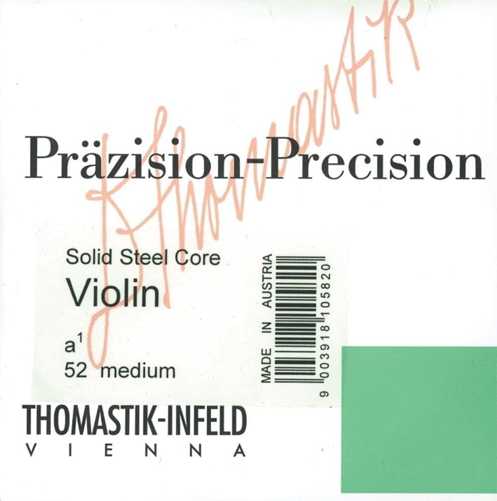 Thomastik single string for 4/4 violin precision solid steel core G string silver wound, soft