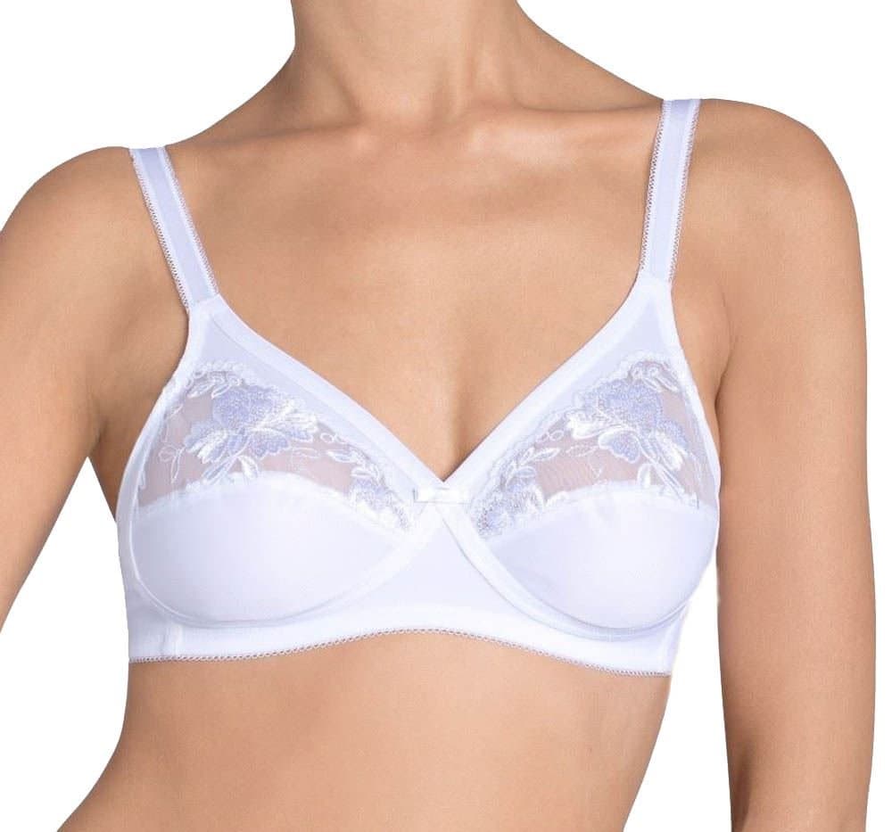 Triumph Modern Posy N Plunge Bra White US 34A