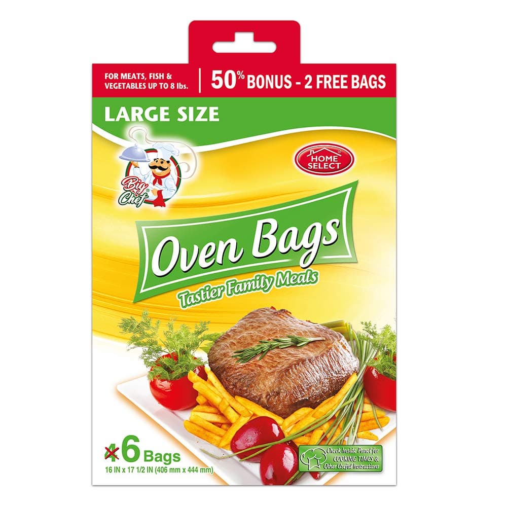 Home Select 10750-4 Oven Bags with 2 Bonus Bags (6 total)