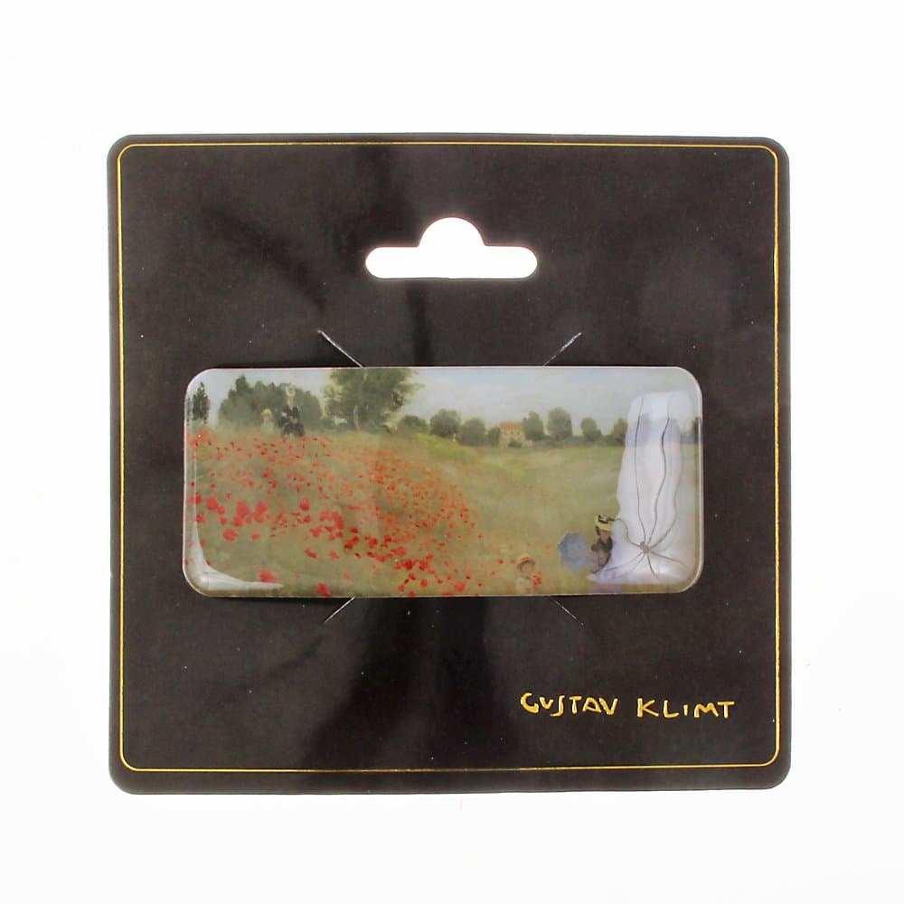 Claude Monet Poppies 4 9 cm Jaw Hair Clip