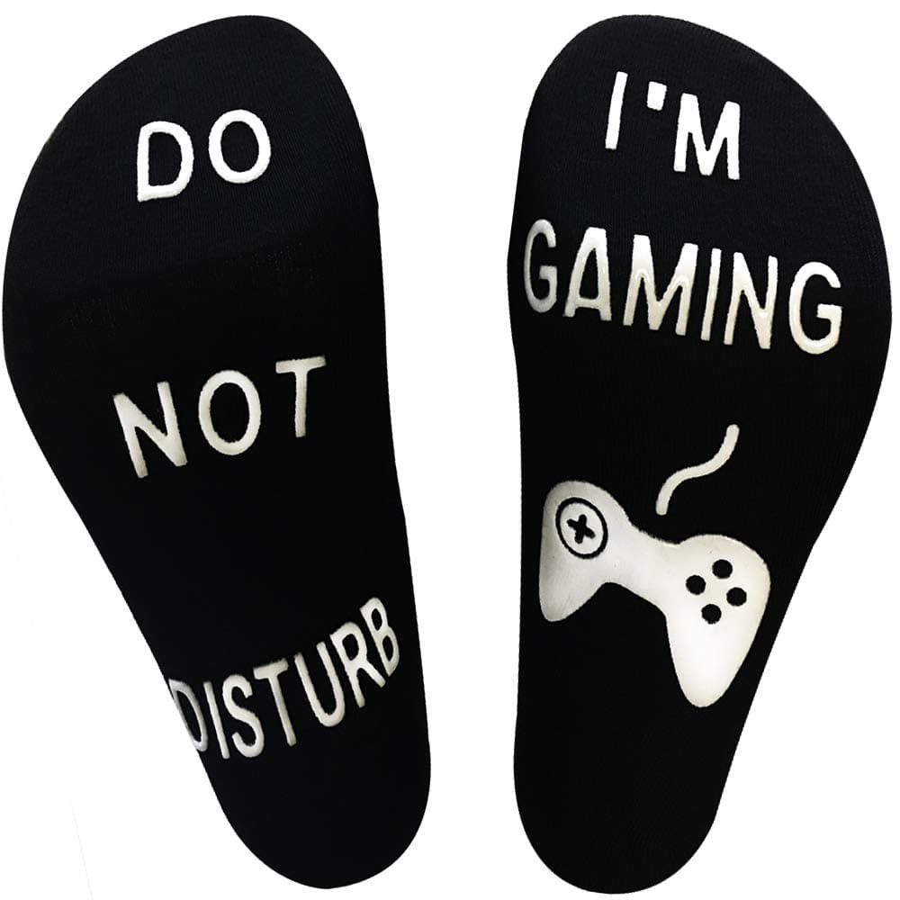 Stocking Stuffers for Men - Funny Socks Novelty Gamer Socks Christmas Gifts for Teen Boys Mens Gamer Kids Sons Husbands Dad