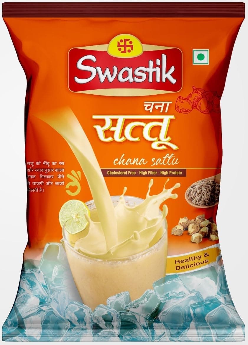 Swastik Pure & Tasty Refined Fibrous Sattu 1.5 kg (Pack of 3pc 500g)