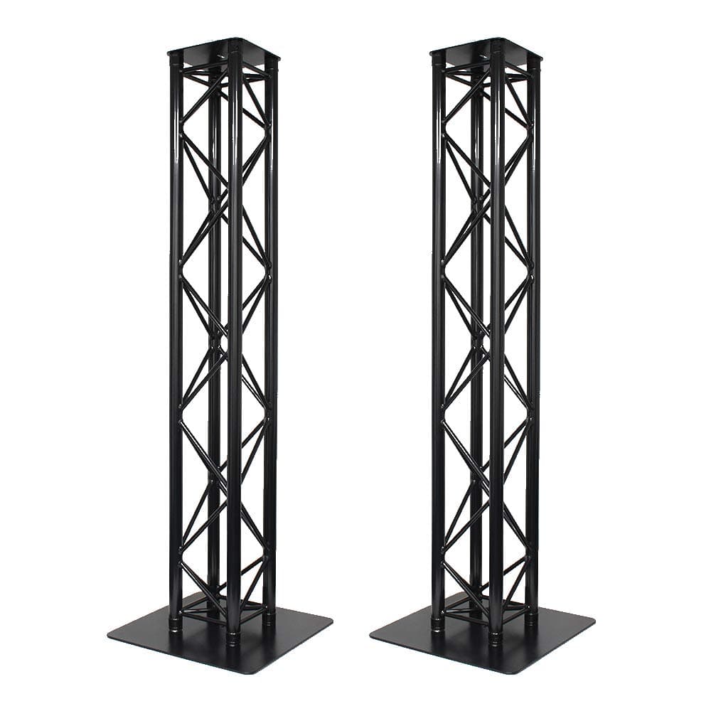 2x Global Truss 2M Stage Black Metal Truss Moving Head Light Plinth Podium Disco DJ