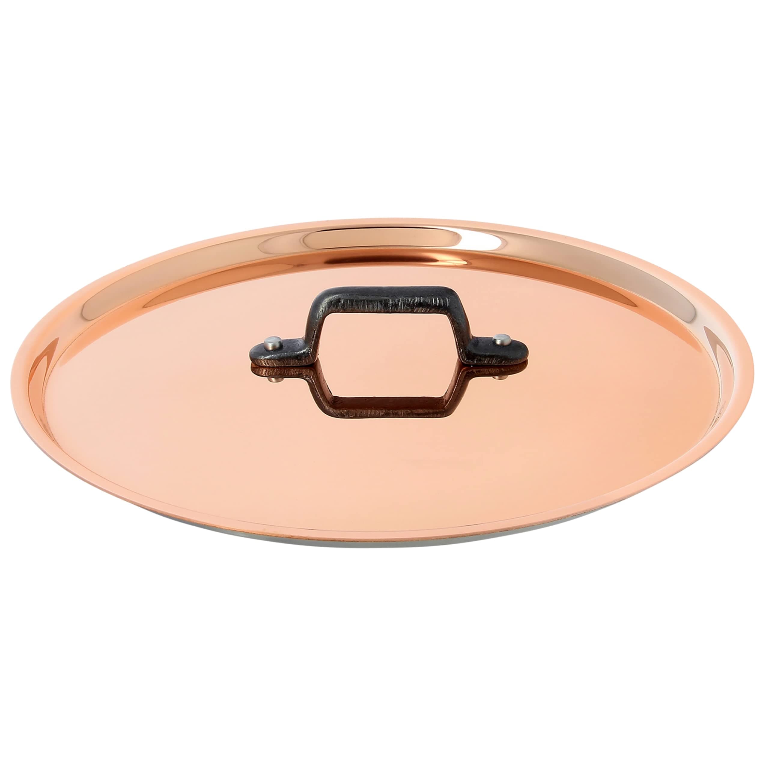 INOCUIVRE Copper Stainless Steel Lid 5.5-Inch with a cast iron handle