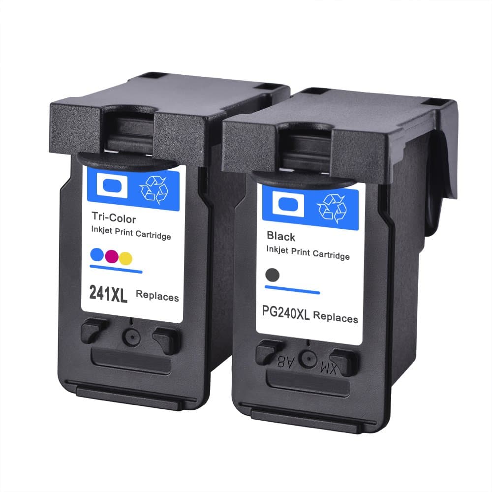 SMAGA Remanufactured PG-240 PG-240XL Black & CL-240 CL-241 Color Ink Cartridges Compatible to MG3520 MG3220 MX3620 MX472 MX532 MG2220 2 Pack
