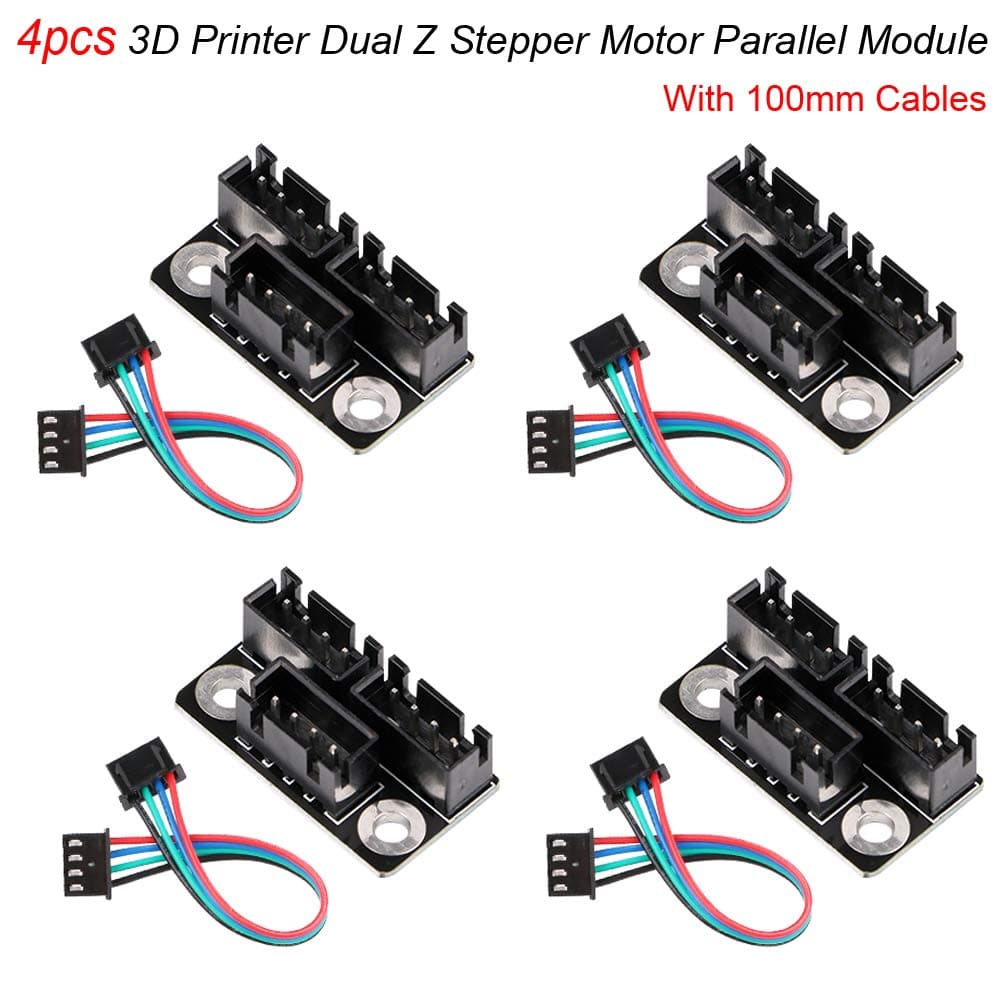 4pcs TL-Smoother Plus Addon Module 3D Printer Accessories Filter for Pattern Elimination Motor Filter Clipping Filter 3D Printer Motor Drivers Terminator Reprap MK8 I3 (Black)