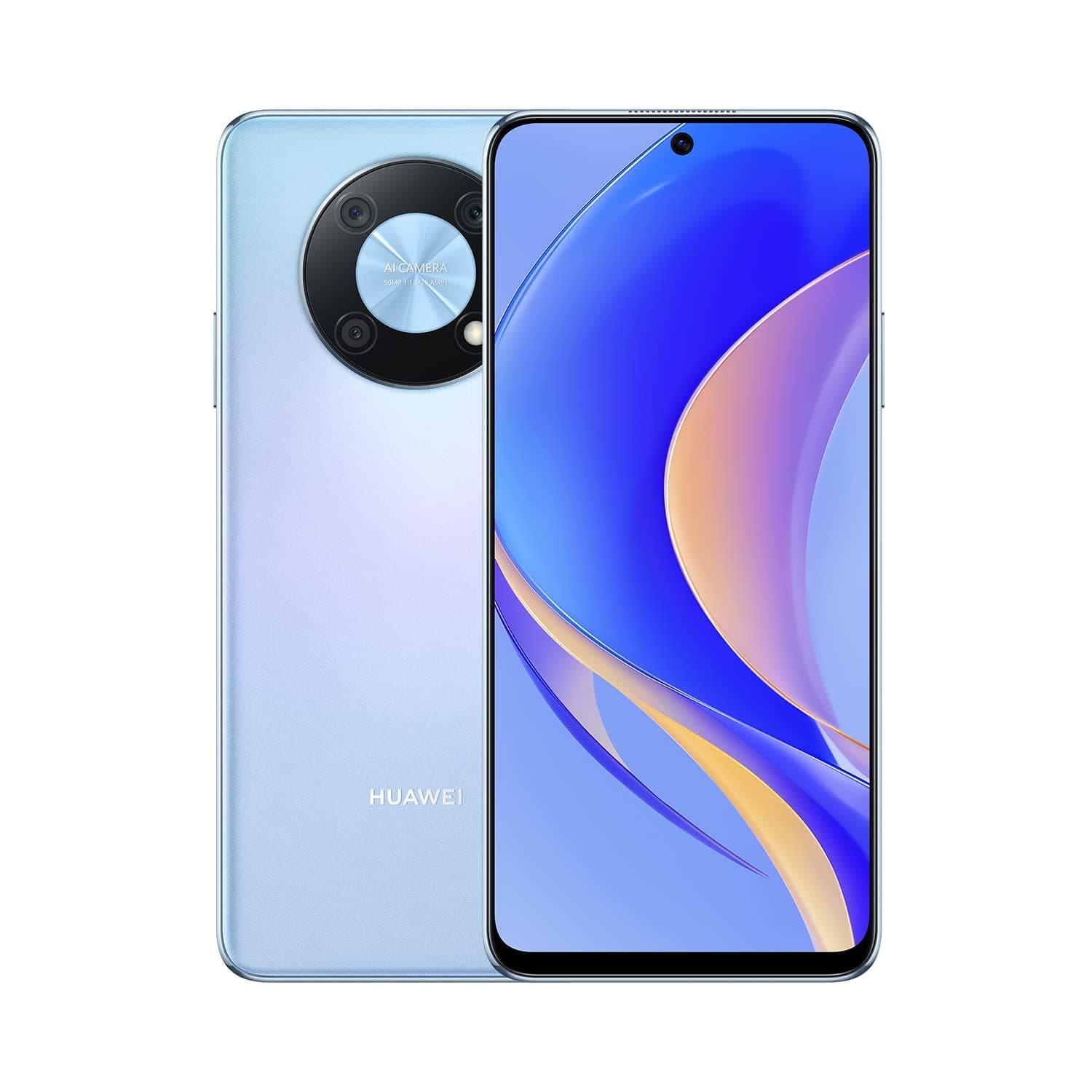 Huawei nova Y90 Dual-SIM 128GB ROM + 6GB RAM (GSM only | No CDMA) Factory Unlocked 4G/LTE Smartphone (Crystal Blue) - International Version