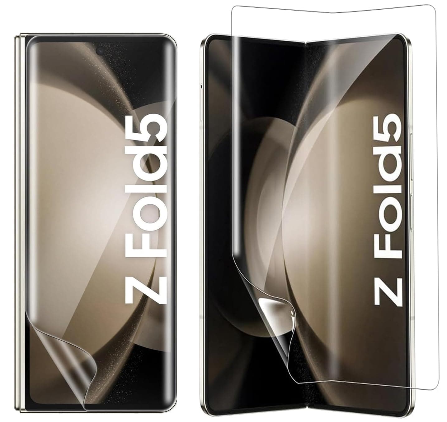 KP TECHNOLOGY Premium Film for Samsung Galaxy Z Fold 5 [1SET 3PCS] Screen Protector Anti-Shock, HD Clear, Film for Galaxy Z Fold 5 5G (2023)