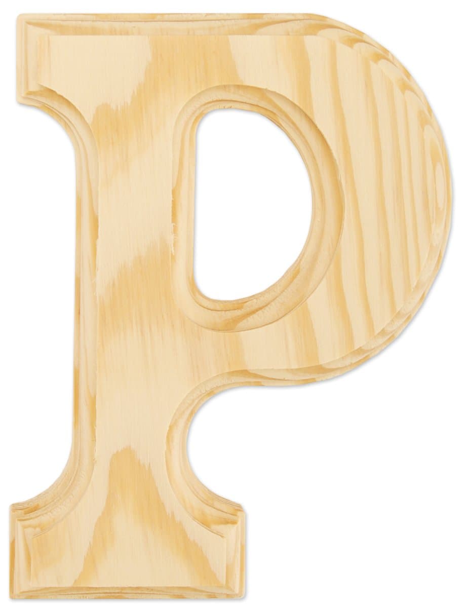 Wood Letters 6"-Letter P