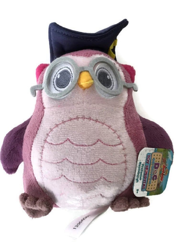 Disney Doc McStuffins Toy Hospital Professor Hootsburgh Plush Bean 7-inch
