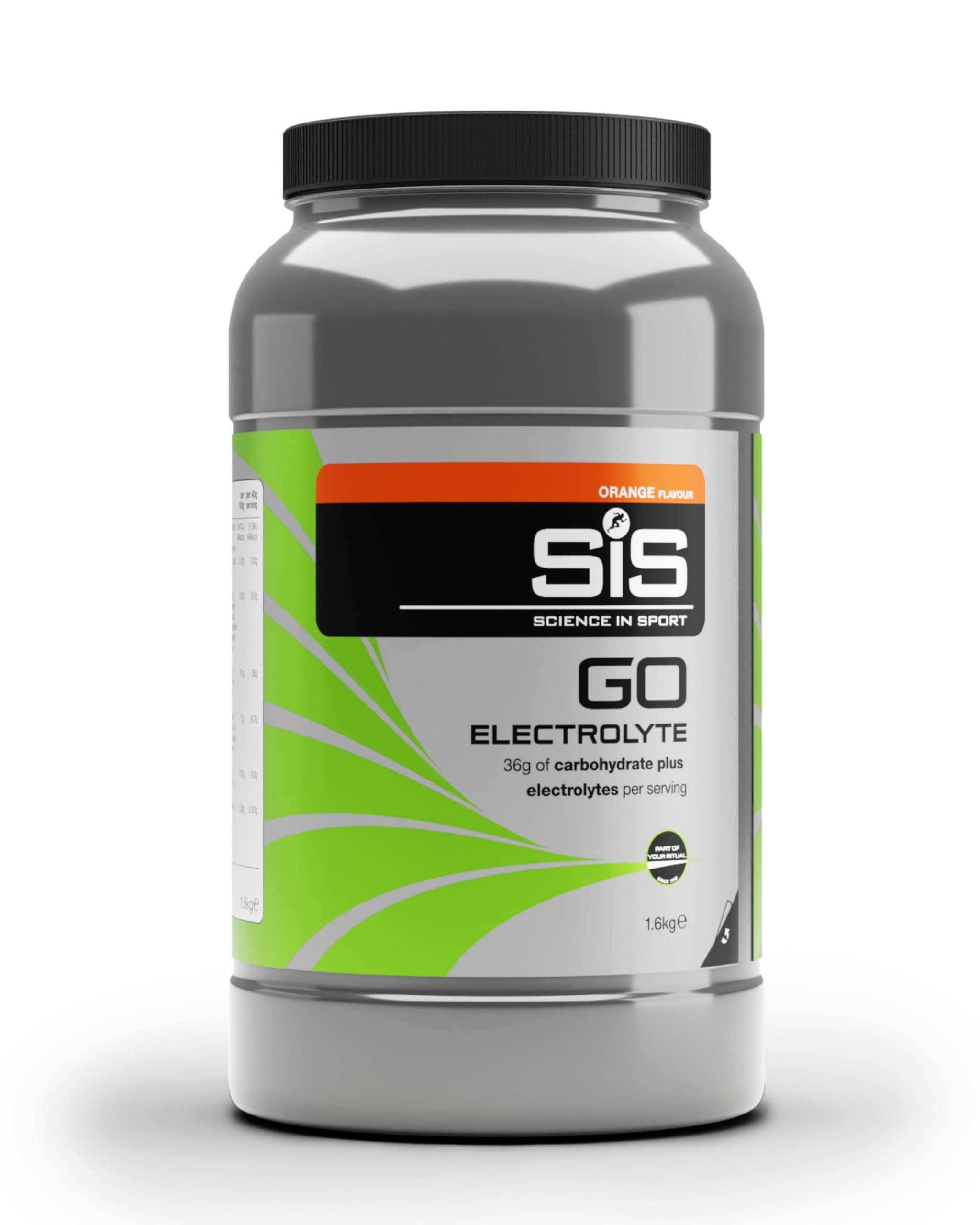 GO Electrolyte Powder | 200mg Sodium | 36g Carbohydrates | Hydration | Energy | Easily Digestible | Orange Flavour | 40 Servings | 1.6kg