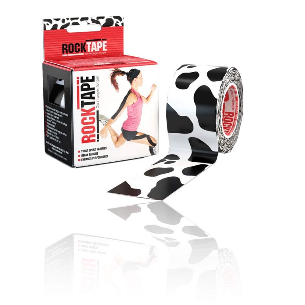 RockTape Unisex Uncut Std Kinesiology Tape (5cm x 5m Roll) - Elastic Therapeutic Sports Tape - Physio Sports Tape for Shoulder, Ankle, Elbow, Wrist, Shin Splints and Knee Support - Cow