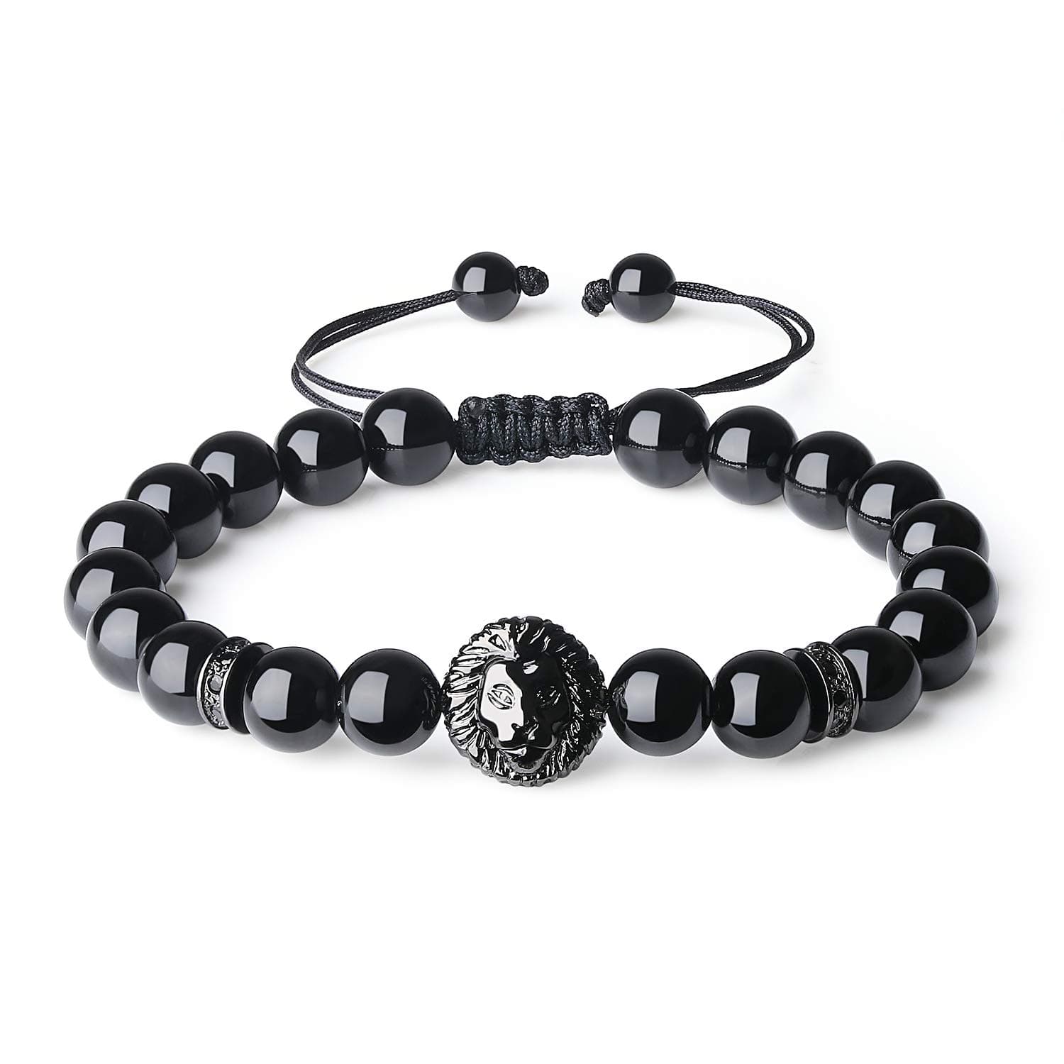 COAIViking Jewelry Lion Stone Beaded Bracelet