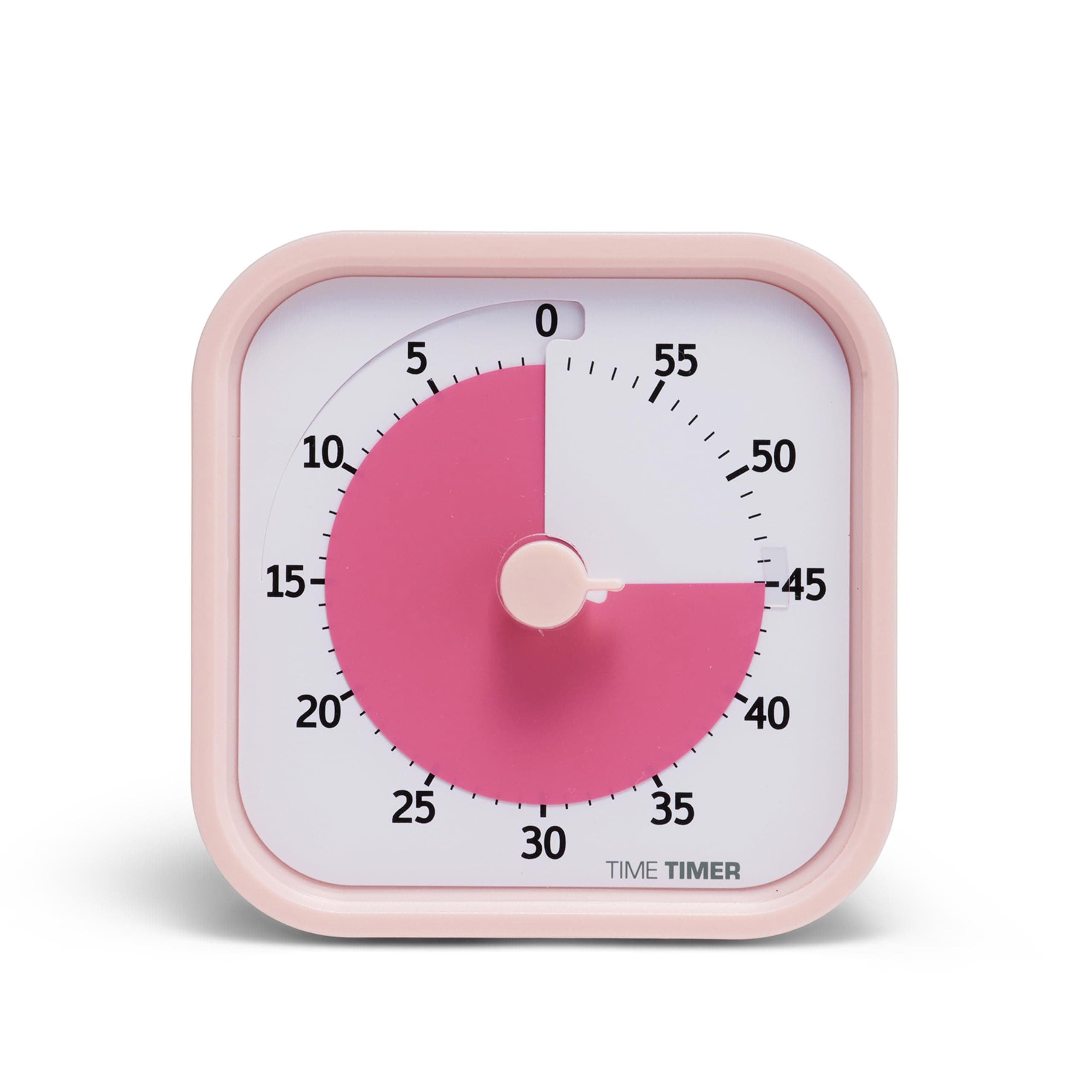 Home MOD - 60-Minute Visual Timer for Children - Homeschool Supplies Study Tool, Timer for Children's Desk, Office Desk and Meetings with Silent Operation (Peony Pink), 9 x 5 x 9 cm