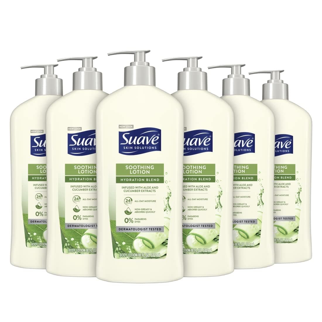 Skin Solutions Body Lotion Soothing With Cucumber 18oz 6 Pack