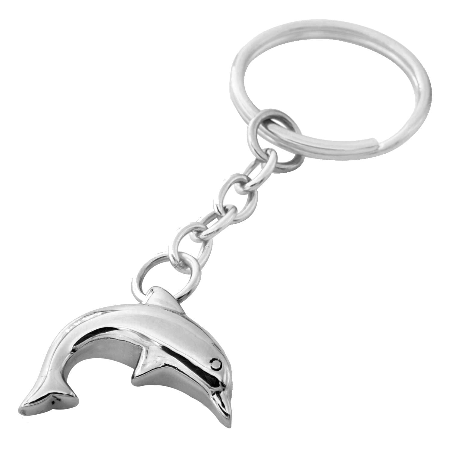 COCO ParkCremation Key Ring Stainless Steel Dolphin Urn Pendant Jewelry Memorial KeyChain for Ashes