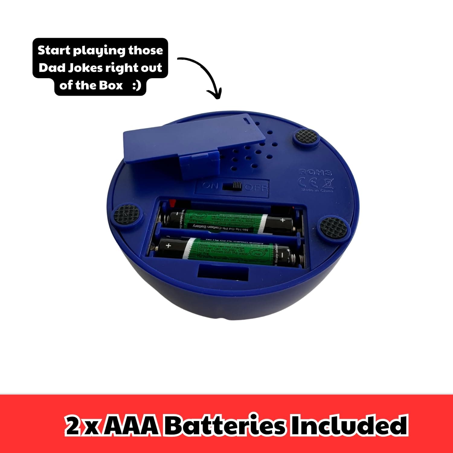 The Dad Joke 3000 - Extra Funny Dad Joke Button with 75+ Hilarious Dad Jokes - Gifts for Dad, New Dad Gifts, White Elephant Gifts, Gag Gifts, Stocking Stuffers, Gifts for Men