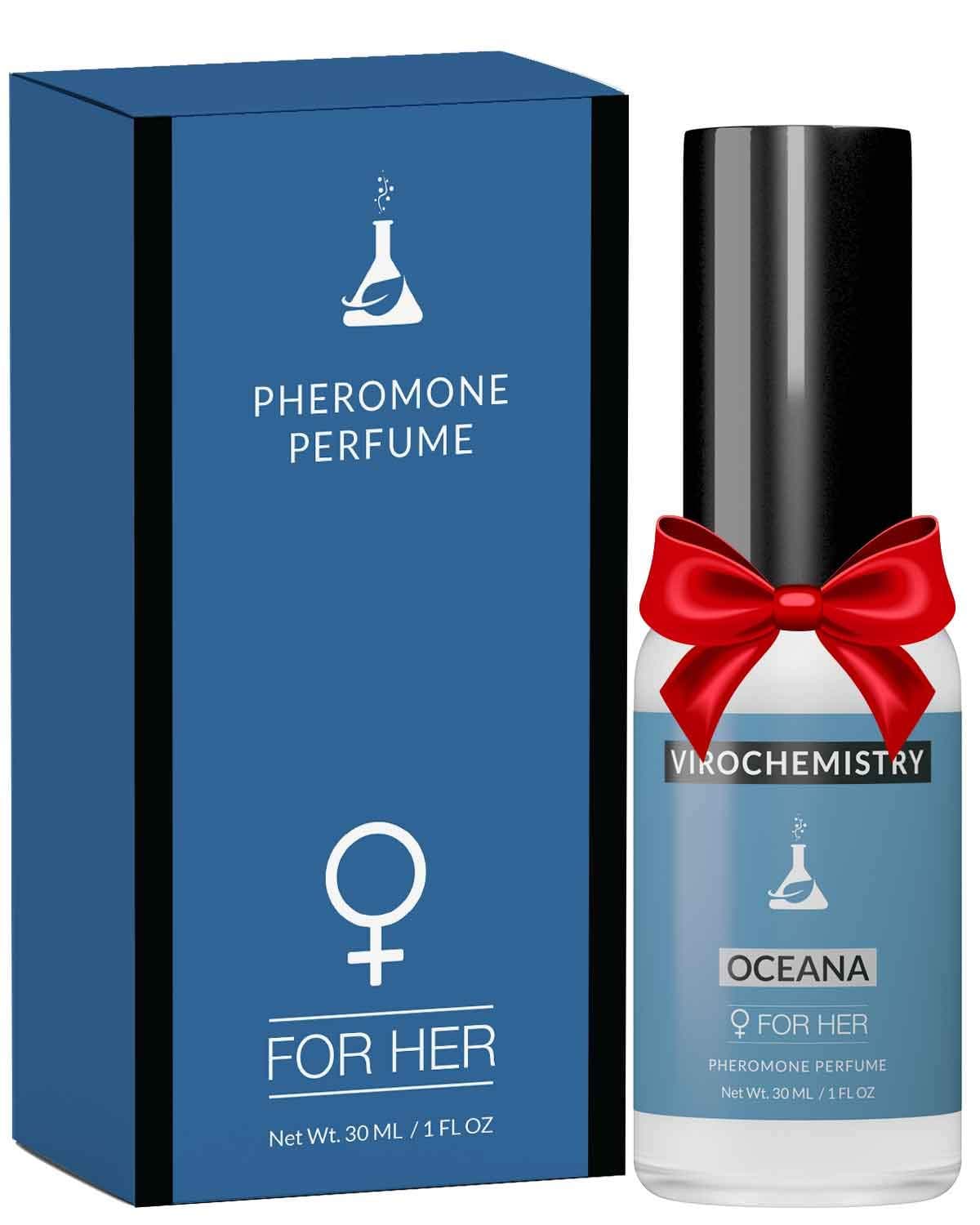Pheromones For Women (Oceana) - Elegant, Ultra Strength Organic Fragrance Body Perfume Spray (1 Fl. Oz Spray) (Human Grade Pheromones to Attract Men)