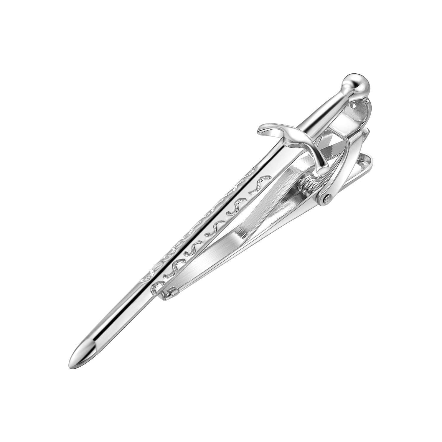 Yoursfs Personalised Novelty Tie Clips for Men Knife Sword Tie Bar Unique Cool Tie Pin for Men's Jewelry Gift