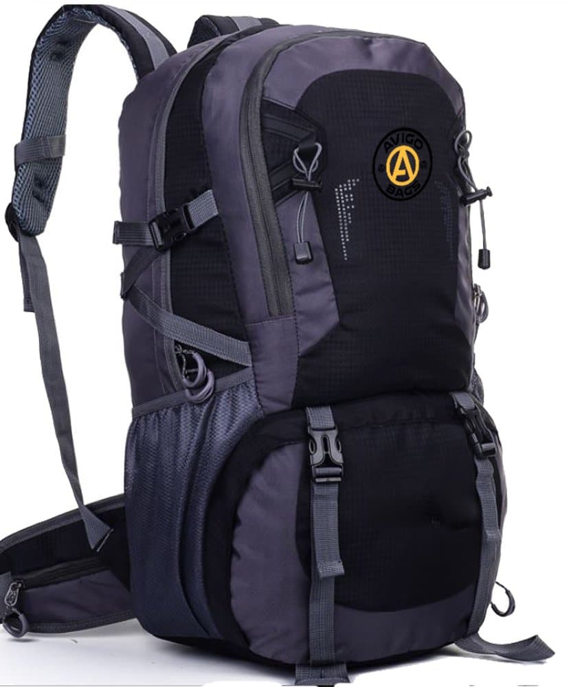 Avigo Bags Hiking Backpack- 40L Outdoor Lightweight Travel Backpack for Men and Women | 600d Polyester +Nylon with Laptop Pocket | Perfect for Camping and Hiking